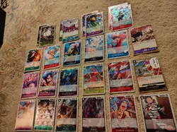 One Piece - Lot of 26 Cards Japanese, Mostly Holos - Image 2