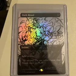 MTG Dark Ritual 2020 Rare Foil SLD Marvel's Spider-Man: Venom Unleashed Inks - Image 1