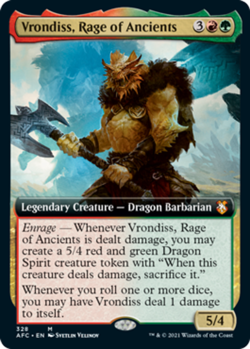 1x Vrondiss, Rage of Ancients - Extended Art - Commander: Adventures In The Forg - Image 1