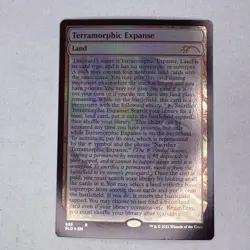 SLD Terramorphic Expanse (Full-Text Lands) Secret Lair Drop Foil MTG NM - Image 1