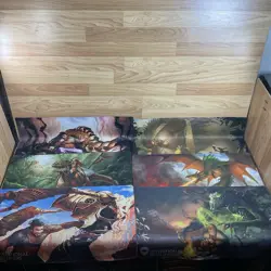 Lot of 6 Star City Games Invitational Qualifier Magic The Gathering Playmats - Image 1