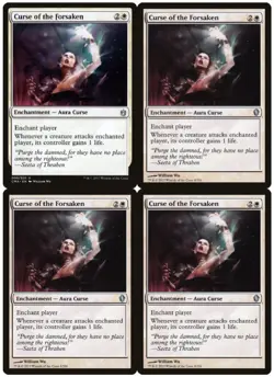 MTG Curse of the Forsaken x4 Mixed Sets Uncommon LP/MP Playset - Image 1