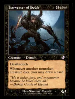 MTG Harvester of Souls LP Light Play Time Spiral Remastered [688] - Image 1