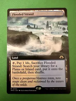 Flooded Strand Extended Art 464 - MTG MH3 - M/NM Unplayed FAST2SHIP!! - Image 1