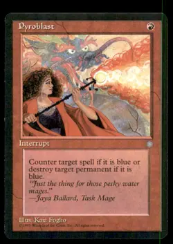 MTG Pyroblast LP Light Play Ice Age [5021] - Image 1