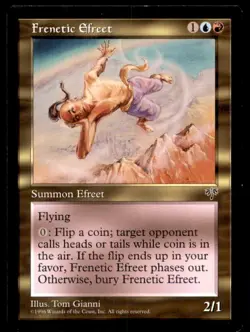 MTG Frenetic Efreet LP Light Play Mirage [4889] - Image 1
