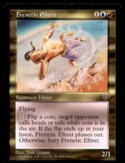 MTG Frenetic Efreet LP Light Play Mirage [4890] - Image 1