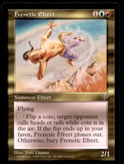 MTG Frenetic Efreet LP Light Play Mirage [4837] - Image 1
