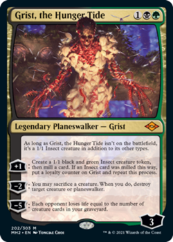 MTG Grist, the Hunger Tide - Foil, Modern Horizons 2, Near Mint, English - Image 1