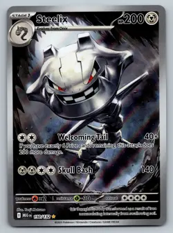 Steelix 150/132 Illustration Rare Pokemon Mega Evolution NM - Image 1
