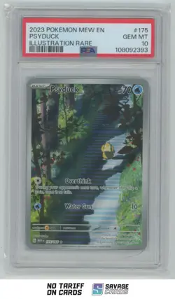 2023 Pokemon Scarlet & Violet Series 151 Holo Psyduck PSA 10 #175/165 - Image 1