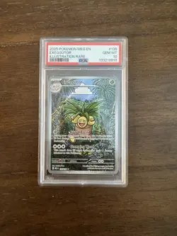 2025 POKEMON MEG EN-MEGA EVOLUTION ILLUSTRATION RARE #135 EXEGGUTOR PSA 10 - Image 1