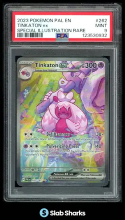 2023 POKEMON PALDEA EVOLVED #262/193 TINKATON EX SPECIAL ILLUSTRATION RARE PSA 9 - Image 1