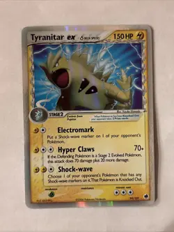 Tyranitar EX 99/101 Holo Pokemon Delta Species - LP Lightly Played - Image 1