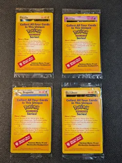 SEALED Black Star Promo WB Movie Pokemon PIKACHU DRAGONITE MEWTWO ELECTABUZZ - Image 1