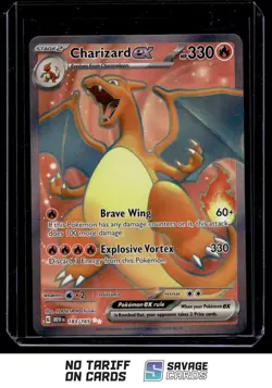 2023 Pokemon Scarlet & Violet Series - 151 Charizard ex #183/165 Ultra Rare - Image 1