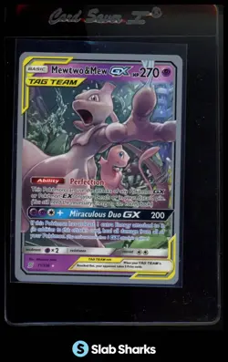 2019 POKEMON WORLD CHAMPIONSHIPS UNIFIED MINDS #71/236 MEWTWO & MEW GX TAG TEAM - Image 1