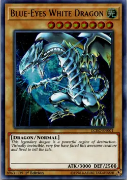 Blue-Eyes White Dragon LCKC-EN001 Ultra Rare 1st Ed NM Yu-Gi-Oh! - Image 1
