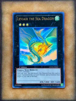 Yugioh Leviair the Sea Dragon GENF-EN043 Ultra Rare 1st Ed NM - Image 1