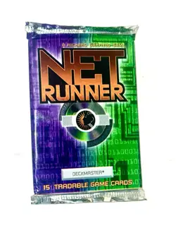 Sealed NETRUNNER Deckmaster Tradable Card Game Booster Pack Wizards of the Coast - Image 1