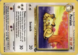 Persian 42/64 Jungle Pokemon Trading Card WOTC TCG Vintage - Image 5