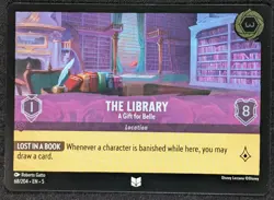 The Library A Gift for Belle Disney Lorcana Uncommon Foil Card 68/204 (NM) - Image 1