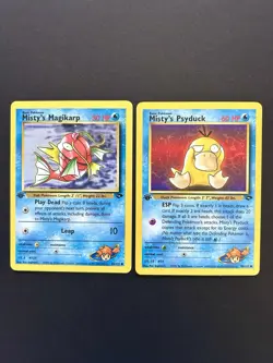 Pokemon Cards - Misty’s Magikarp & Misty’s Psyduck 1st Edition Gym Challenge - Image 1