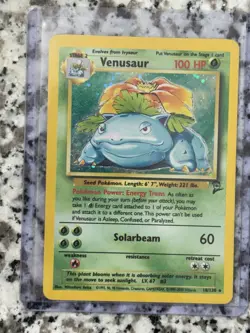 Venusaur 18/130 Base Set 2 2000 Holo Rare Vintage WOTC Pokemon Card - Image 1