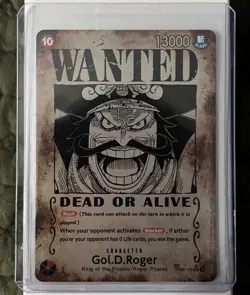 Gol D Roger OP09-118 SP Wanted Poster Manga OP13 One Piece Card English - Image 1