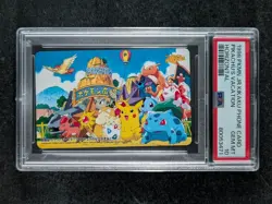 1998 Pokemon PIKACHU'S VACATION Jr. Kikaku Phone Card Horizontal Vintage PSA 10 - Image 1