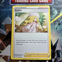 Caitlin 132/198 Chilling Reign Pokemon TCG Trainer Card NM + Cardsaver - Image 2