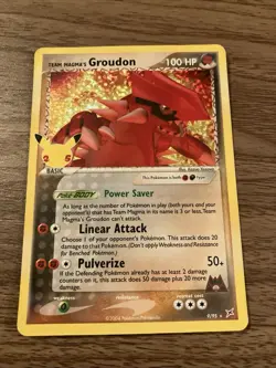 Pokemon Card Team Magmas Groudon 9/95 Celebrations Classic Collection Near Mint - Image 1