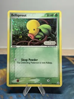 Bellsprout 49/92 Reverse Holo Stamped Pokemon Card 2006 EX Legend Maker LP NM - Image 1