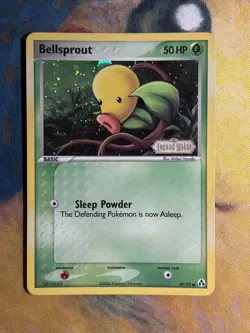 Bellsprout 49/92 Reverse Holo Stamped Pokemon Card 2006 EX Legend Maker LP NM - Image 2