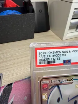PSA 10 Electrode GX SV57/SV94 Hidden Fates Full Art Holo Pokemon Card - Image 2