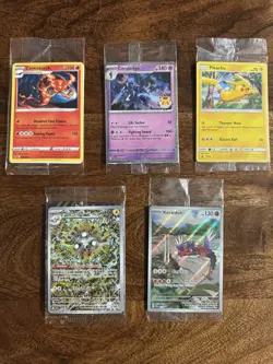Pokemon SEALED PROMO LOT! 5 Sealed Pokemon Promo Cards! - Image 1