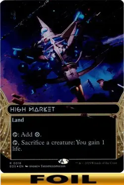 1x - High Market - FOIL BORDERLESS - #18 - Stellar Sights - NM MTG - Image 1
