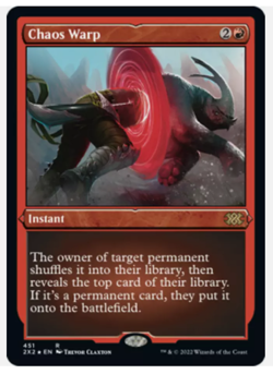 1x FOIL ETCHED Chaos Warp - NM ENG - Image 1