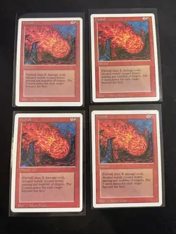 MtG 4x Fireball Revised Magic the Gathering (Direct Damage) - Image 1