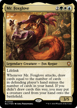 Mr. Foxglove #6 | Near Mint FOIL | BLC Bloomburrow Commander Magic MTG - Image 1