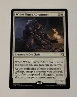 MTG White Plume Adventurer Commander Legends Battle For Baldur's Gate NM - Image 1
