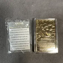 Pokemon 23K Gold Plated Card Burger King Limited Edition Jigglypuff W/ COA *Read - Image 3