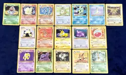 Pokemon Card WOTC Lot of 105 - Base Fossil Jungle - 7 Holos Shadowless Zapdos - Image 1