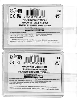 (2) Lot 2023 Pokemon X Van Gogh Pikachu With Grey Felt Hat Black Star Promo #085 - Image 2