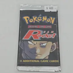 Pokemon TCG Team Rocket Vintage Booster Pack First Edition - Giovanni - NEW - Image 1