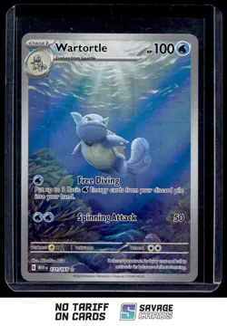 2023 Pokemon Scarlet & Violet Series - 151 Wartortle #171/165 Illustration Rare - Image 1