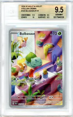 Pokemon Bulbasaur #143 Stellar Crown BGS 9.5 Gem Mint - Image 1