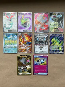 (10) Pokemon Twilight Masquerade Lot Secret Rare Full Art Infernape Secret Box - Image 1