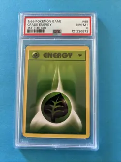 Grass Energy 099/102 Base Set (Shadowless) Regular for sale online - Image 1