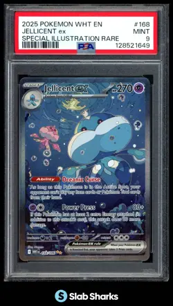2025 POKEMON SV WHITE FLARE WHT EN JELLICENT EX SPECIAL ILLUSTRATION RARE PSA 9 - Image 1